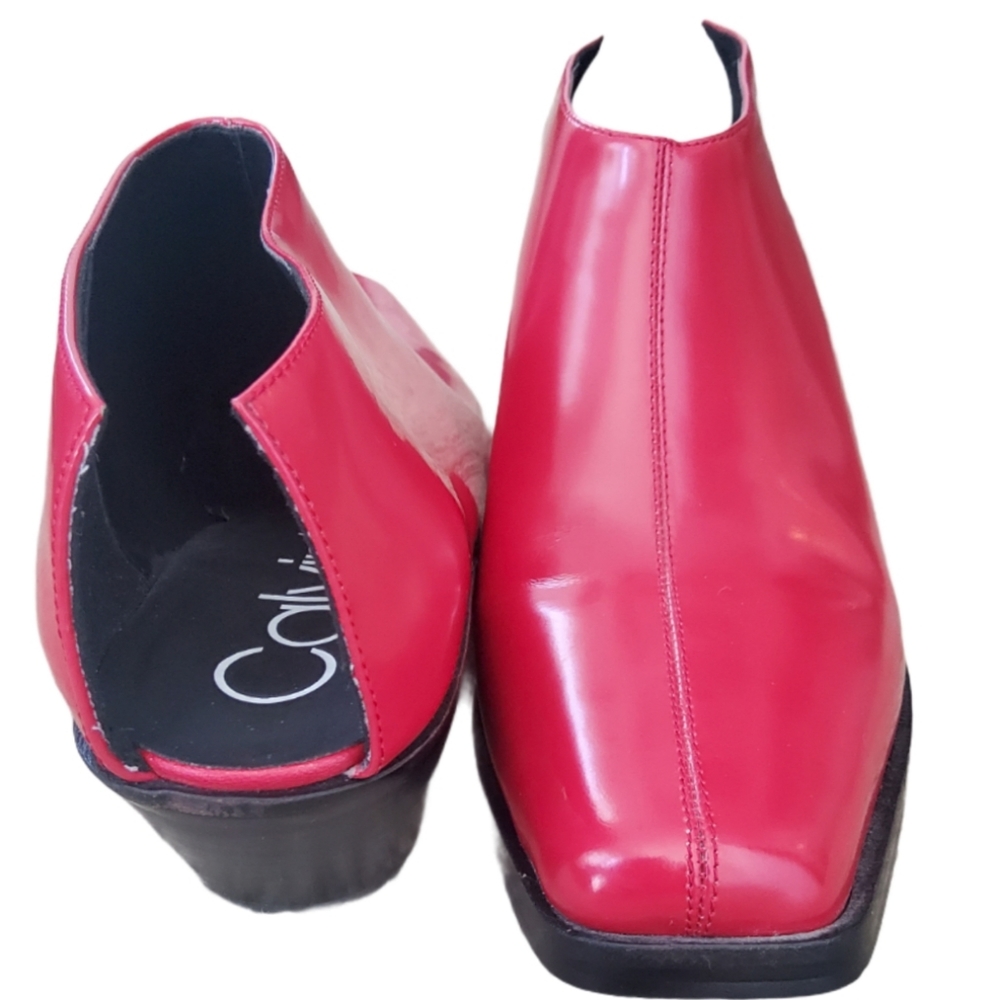 Calvin Klein Sosha Red Mules Size 7